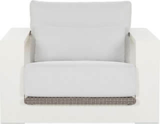 Cuba Outdoor Lounge Chair  - White