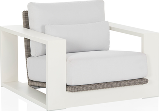 Cuba Outdoor Lounge Chair  - White