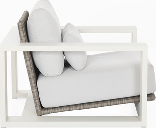Cuba Outdoor Lounge Chair  - White