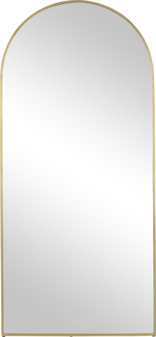 Charlotte Arch Floor Mirror  -  Brushed Gold