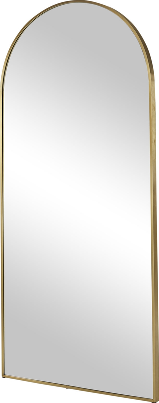Charlotte Arch Floor Mirror  -  Brushed Gold