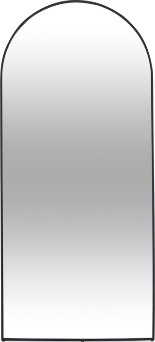 Charlotte Arch Floor Mirror  -  Black