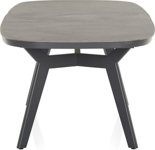 Malibu Extension Dining Table  -  Charcoal