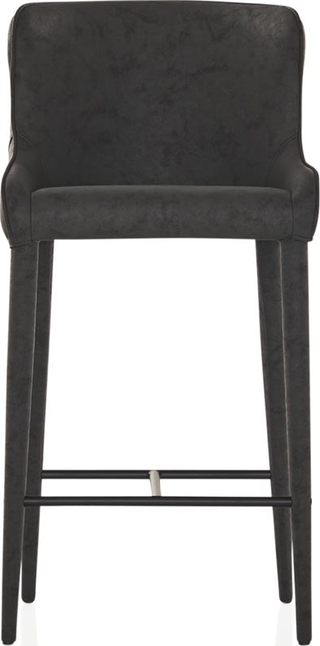 Markson Kitchen Stool  - Black Vegan Leather