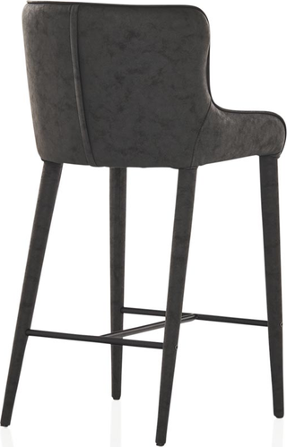 Markson Kitchen Stool  - Black Vegan Leather