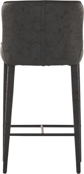 Markson Kitchen Stool  - Black Vegan Leather