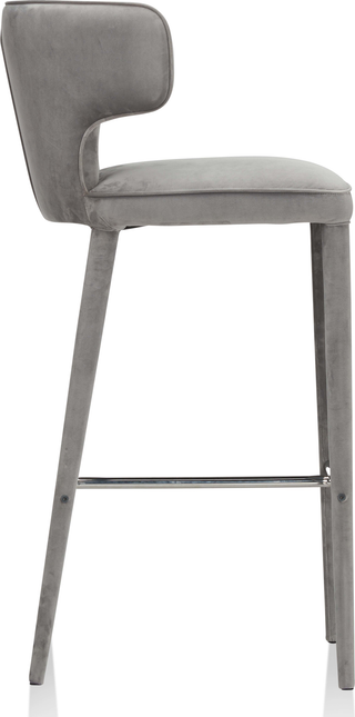 Melrose Kitchen Stool  -  Grey Vegan Leather