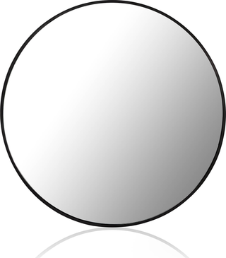 Charlotte Round Large Mirror  -  Black