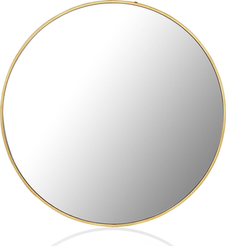 Charlotte Round Medium Mirror  -  Brushed Gold
