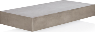 Monaco Rectangle Concrete Coffee Table  -  Grey