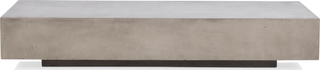 Monaco Rectangle Concrete Coffee Table  -  Grey