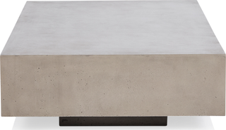 Monaco Rectangle Concrete Coffee Table  -  Grey