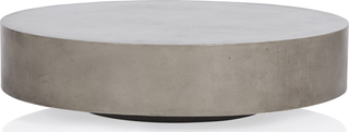 Monaco Round Concrete Coffee Table - Grey