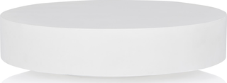 Monaco Round Concrete Coffee Table - White