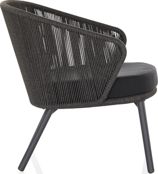 Paros Lounge Chair  -  Charcoal