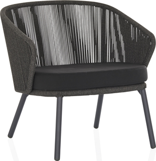 Paros Lounge Chair  -  Charcoal