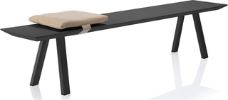 St Martin Outdoor Dining Bench  -  Charcoal