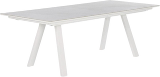 St Martin Outdoor Extension Dining Table  -  White