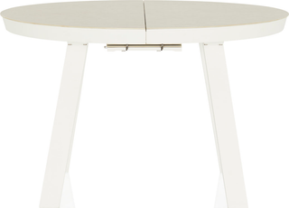 St Martin Round Extension Dining Table  -  White
