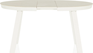 St Martin Round Extension Dining Table  -  White