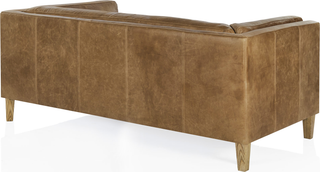The Vittoria Loveseat  - Sand Leather