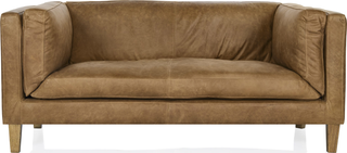 The Vittoria Loveseat  - Sand Leather