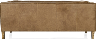 The Vittoria Loveseat  - Sand Leather