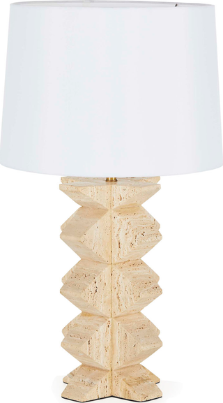 Otto Table Lamp  -  Travertine