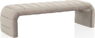 Westwood Bench  -  Silver Velvet
