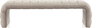Westwood Bench  -  Silver Velvet