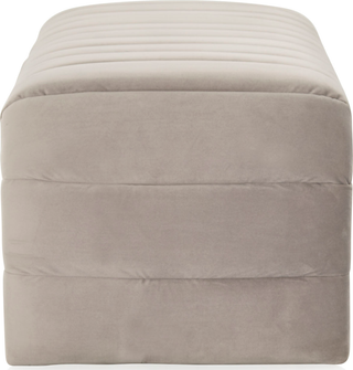 Westwood Bench  -  Silver Velvet