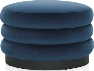 Trafalgar Stool  -  Indigo Velvet