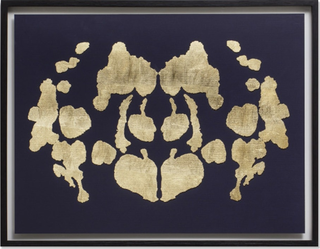 Pinella Abstract Print I  -  Navy