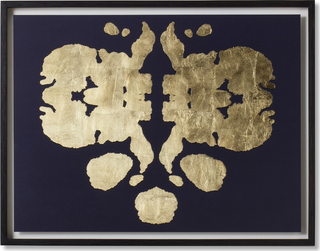 Pinella Abstract Print II  -  Navy