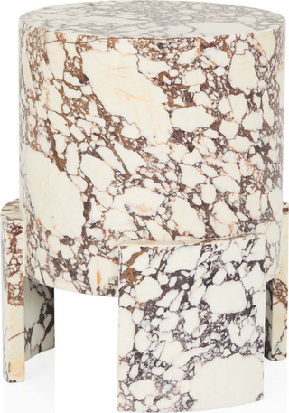 Tribeca Marble Side Table  -  Calacatta