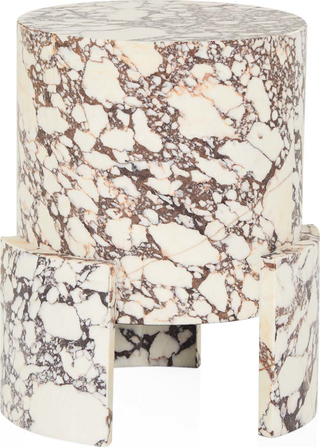 Tribeca Marble Side Table  -  Calacatta