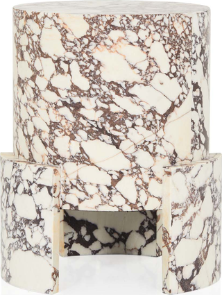 Tribeca Marble Side Table  -  Calacatta