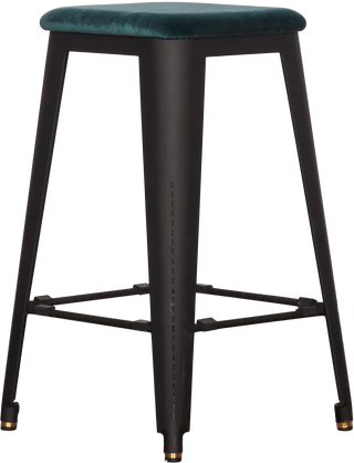 Café Counterstool – Teal Velvet - Counterstool