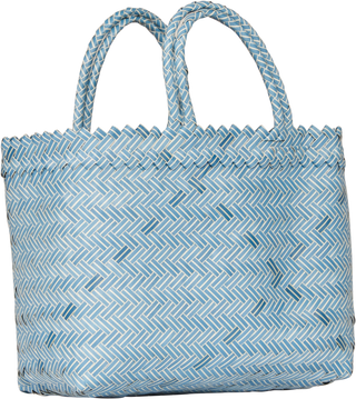 Large Woven Bag – Sky Blue - Basket