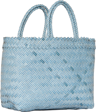 Large Woven Bag – Sky Blue - Basket
