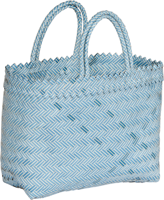 Large Woven Bag – Sky Blue - Basket
