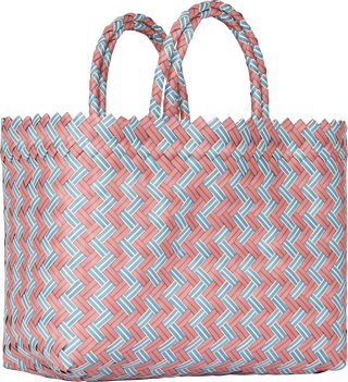 Large Woven Bag – Blue/Red - Bag