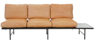 Leigh 3-Seater Sofa With Bench – Cognac Leather - Sofa