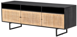 Misa Media Console – Black Wash - Media Unit