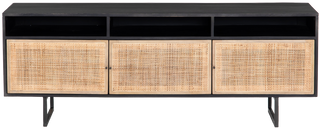 Misa Media Console – Black Wash - Media Unit