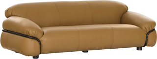 Ovolo Sofa – Toffee Leather - Sofa