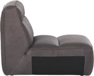 Alvaro Modular Sofa – 1 Seater Armless – Graphite - Modular Sofa