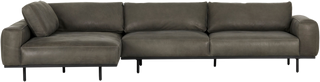 Mateo Modular Pewter Sofa – LAF Chaise - Modular Sofa