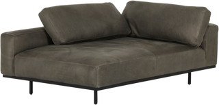 Mateo Modular Pewter Sofa – LAF Chaise - Modular Sofa