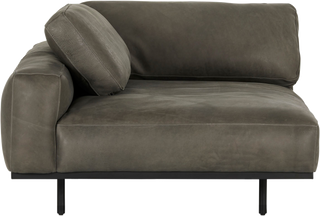 Mateo Modular Pewter Sofa – LAF Chaise - Modular Sofa
